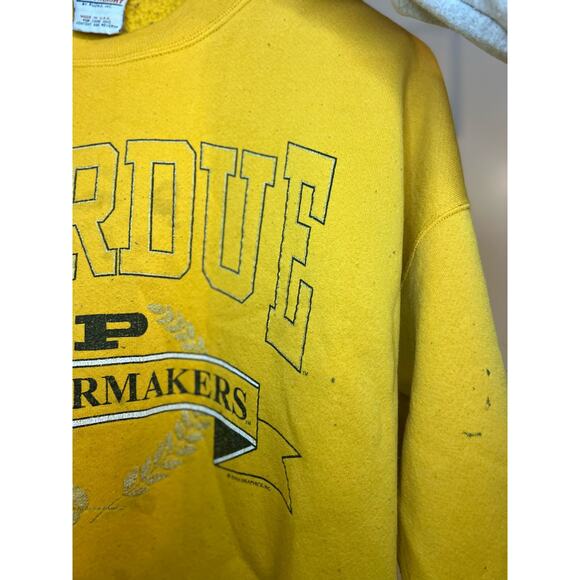 Vintage Purdue Santee Sweats Pluma Pullover Crewneck Sweatshirt Shirt : Size XL - Picture 2 of 7